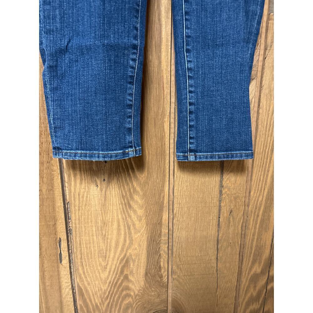Eileen Fisher 98% Organic Cotton 2% Spandex Tapered Legged Denim Jeans Size 10 - Picture 4 of 9